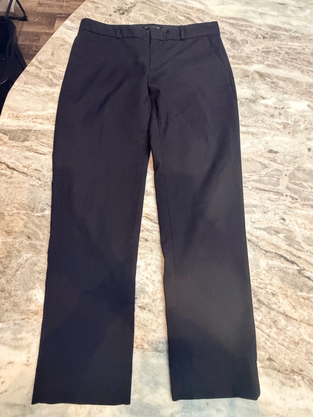 Banana Republic Hampton Pants Womens 6 Black Career Straight Leg Dress Slacks